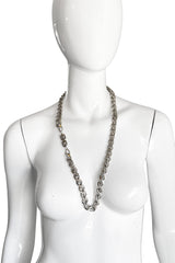 Vintage Givenchy Double Curb Link Necklace on mannequin @recess la