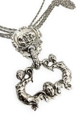 Vintage Boca De Veritas Door Knocker Necklace II detail @recess la