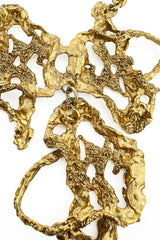 Vintage Erwin Pearl Organic Brutalist Pendant Necklace II front detail @recess la