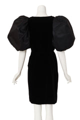 balloon sleeve dress by Yves Saint Laurent on mannequin back @ Recess LA