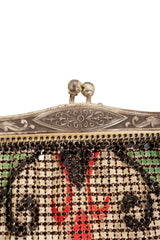 Vintage Whiting & Davis Filigree Deco Mesh Bag clasp @ Recess LA