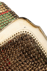 Vintage Whiting & Davis Filigree Deco Mesh Bag corner scuff @ Recess LA