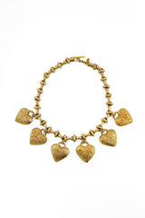 Vintage Dominique Aurientis Heart Charm Dangle Necklace II @recess la