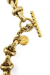 Vintage Dominique Aurientis Heart Charm Dangle Necklace II clasp and signature @recess la