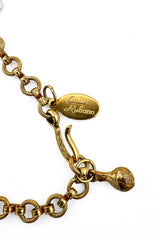 Vintage Julie Rubano Dumbbell Dangle Drape Necklace signature @recess la