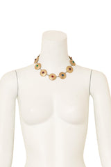 Byzantine Cabochon Medallion Necklace by Givenchy on mannequin @ Recess LA