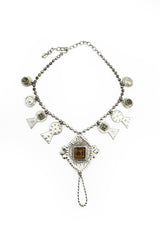 Vintage Jean Paul Gaultier Crystal Keyhole Charm Necklace @recess la