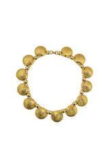 Vintage Fan Shell Collar Necklace @recess la