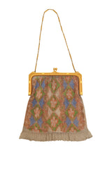 Vintage Whiting & Davis Diamond Floral Mesh Bag @ Recess LA