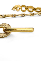 Vintage Napier Circle Link Tassel Necklace Belt signature @recess la