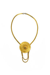 Vintage Judith Leiber Roaring Lion Medallion Necklace @recess la