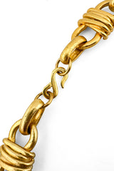 Vintage Fancy Wrap Link Necklace clasp @recess la