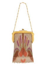 Vintage Whiting & Davis Gold Frame Heart Mini Mesh Bag @ Recess LA