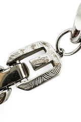 Vintage Givenchy Double Curb Link Necklace signature @recess la