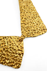 Vintage Trifari Textured Lapel Collar Necklace detail @recess la