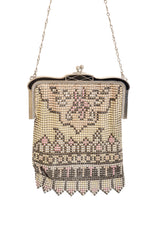 Vintage Whiting & Davis Inlay Frame Deco Mesh Bag @ Recess LA