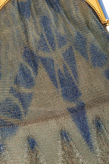 Vintage Whiting & Davis Arch Frame Fringe Mesh Bag print close @ Recess LA