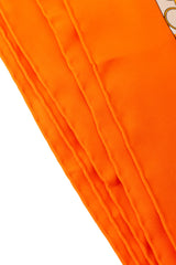 Large silk Feria de Sevilla celebration print scarf by Hermés hem stitching @ Recess LA