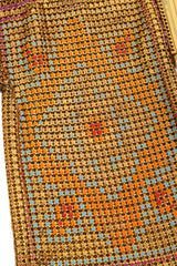 Vintage Whiting & Davis Gold Deco Mini Mesh Bag print close @ Recess LA