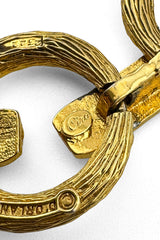 Vintage D'Orlan Lion Head Rhinestone Link Necklace Ciro signature @recess la