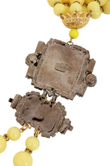 Beaded Fringe Pendant Necklace by Moans logo @ Recess LA