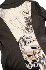 Vintage Roberto Cavalli Astrology Tattoo Cutaway Jacket back close @ Recess LA