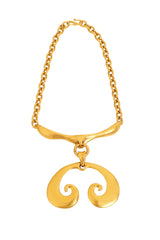 Scroll Pendant Necklace by Robert Lee Morris @ Recess LA