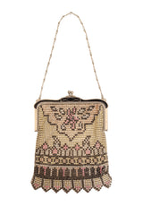 Vintage Whiting & Davis Inlay Frame Deco Mesh Bag @ Recess LA
