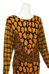 Vintage Missoni Abstract Faces Sweater & Skirt Set on mannequin close @ Recess LA