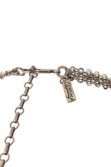 Vintage Ferrara Bead Lattice Chainmail Halter Top signature cartouche @ Recess LA