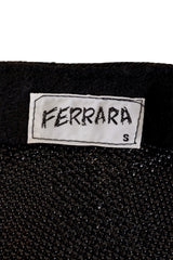 Vintage Ferrara Midnight Ombré Mesh Halter Top label @ Recess LA
