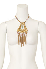 chain fringe necklace on mannequin @ Recess LA