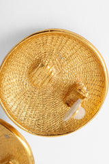 dome earrings by Yves Saint Laurent made in France stamp @ Recess LA