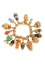 Lantern Charm Bracelet by Napier from above @ Recess LA