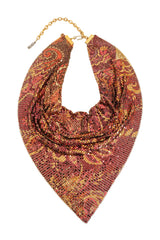 Vintage Ferrara Floral Metal Mesh Cowl @ Recess LA