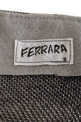 Vintage Ferrara Pewter Mesh Halter Top label @ Recess LA