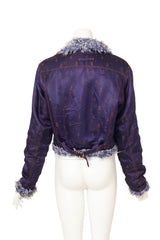 Vintage Jean Paul Gaultier Skulls Fur Jacket on mannequin back @ Recess LA