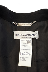 Dolce & Gabbana Double Breasted Blazer label @recess la