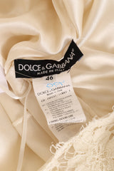 Dolce & Gabbana Lace Button Through Long Sleeve Dress tag @ Recess LA
