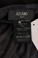 Vintage Azzaro Asymmetrical Crystal Button Skirt label @ Recess LA