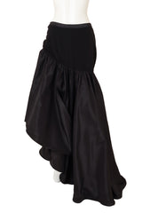 Vintage Azzaro Asymmetrical Crystal Button Skirt on mannequin @ Recess LA