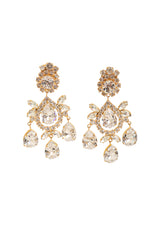 Crystal Teardrop Chandelier Earrings by Moans @ Recess LA