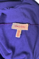 Vintage Rome Gigli One Shoulder Cowl Dress label @recess la