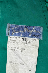 Vintage Thierry Mugler Strapless Lace-Up Circle Dress label @recess la