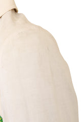 Vintage Oleg Cassini Thunderbird Dot Jacket Top on mannequin shoulder stain @ Recess LA