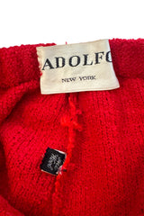 Windowpane Bouclé Skirt Suit by Adolfo skirt label @recess LA