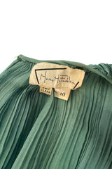 Pleated Oversize Top & Skirt Set by Mary McFadden label @ Recess LA