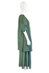 Pleated Oversize Top & Skirt Set by Mary McFadden side @ Recess LA