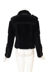 Tom Ford Shearling Biker Jacket on mannequin back @ Recess LA