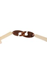 Layered Resin Leaf Spike Collar by Monies hook @ Recess LA
